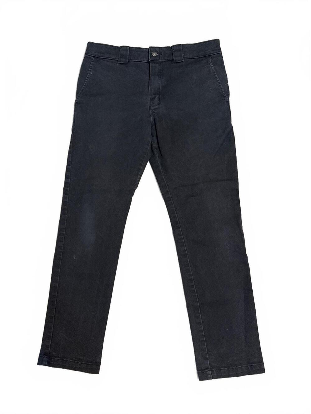 Dickies Black Slim Skinny Stretch Work Pants Trousers Size 32 x 32